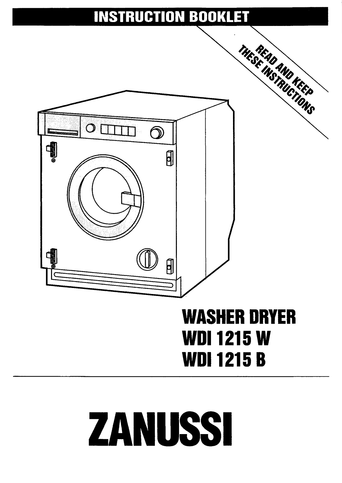 Zanussi WDI 1215 W, WDI 1215 B User Manual