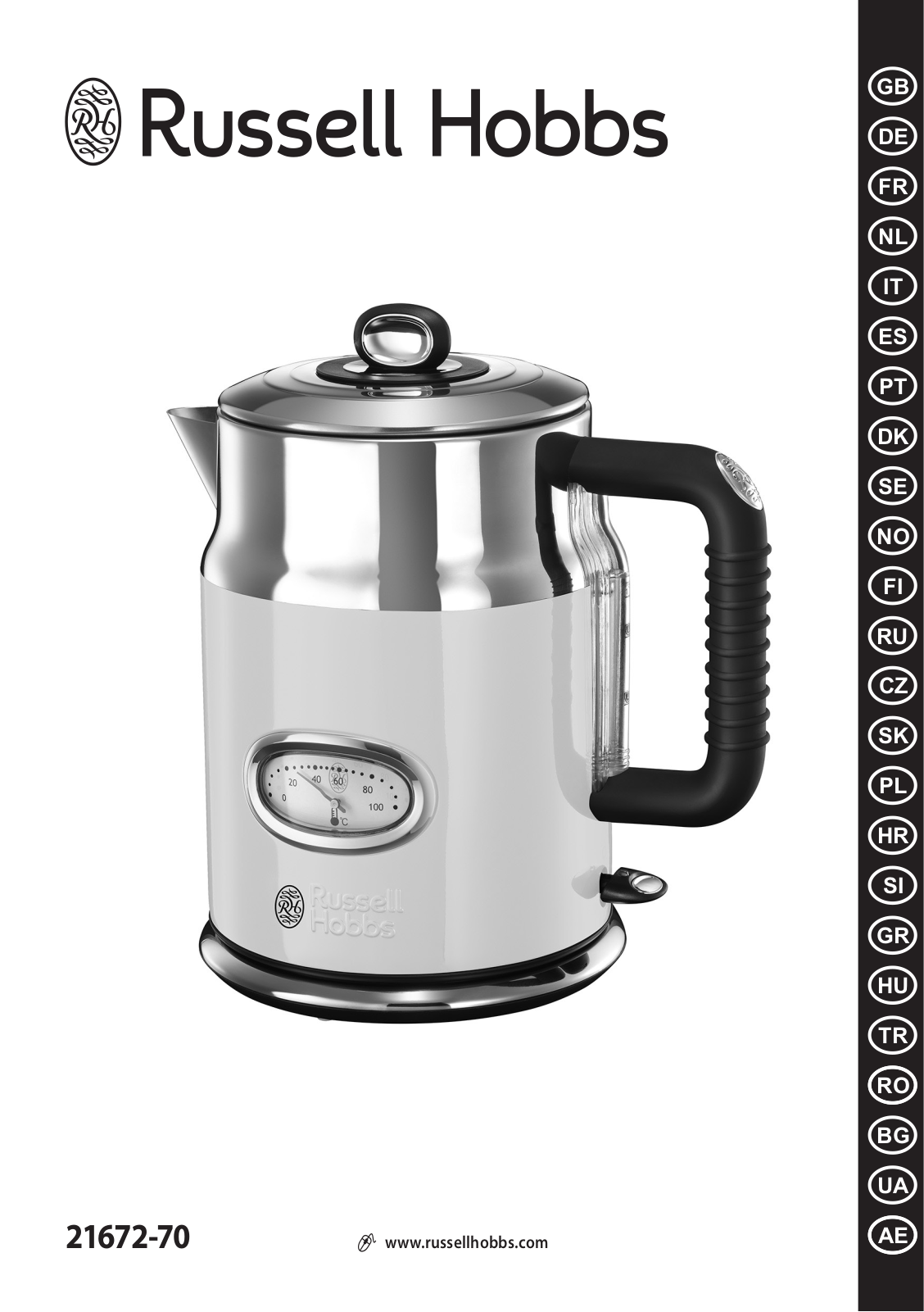 RUSSELL HOBBS 21672-70 Retro Classic User guide