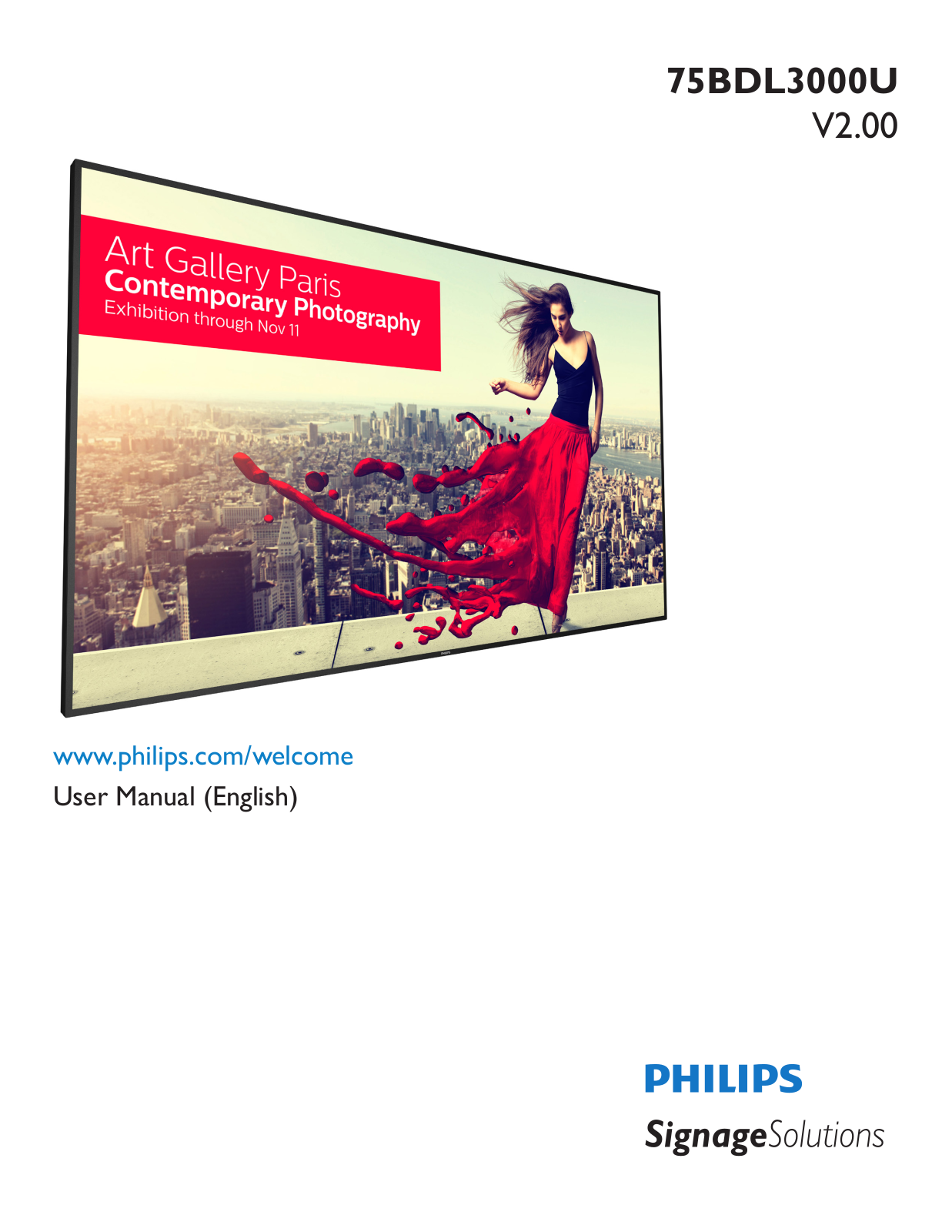 Philips 75BDL3000U User Guide