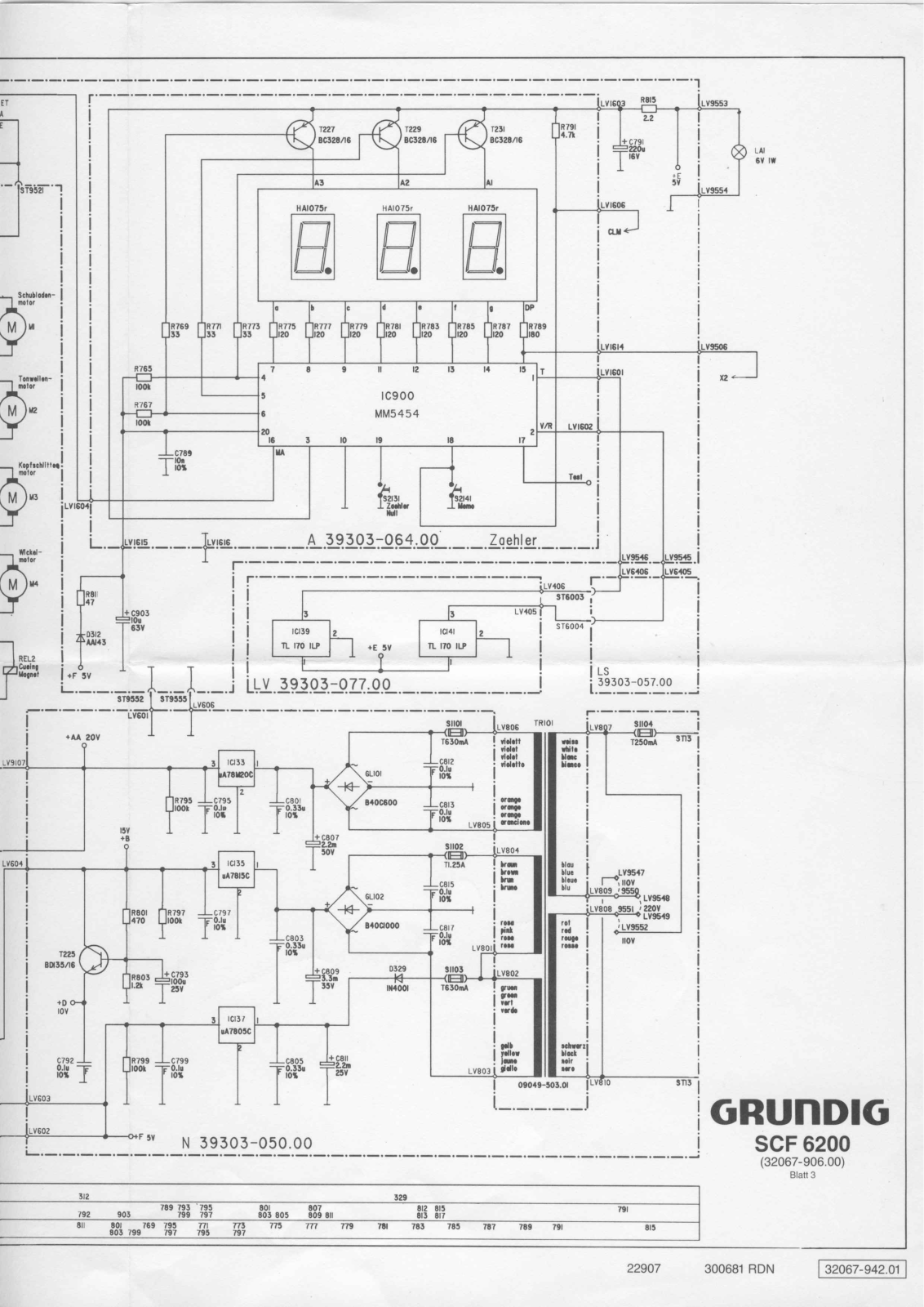 Grundig SCF-6200 Schematic