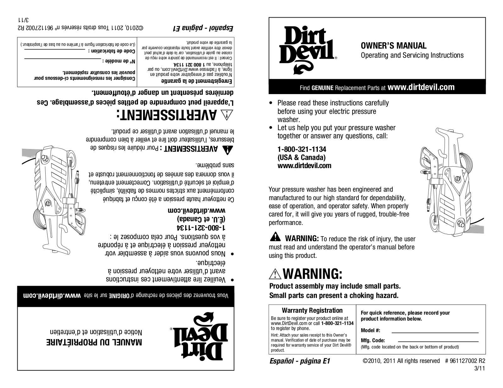 DIRTDEVIL ND40010B User Manual