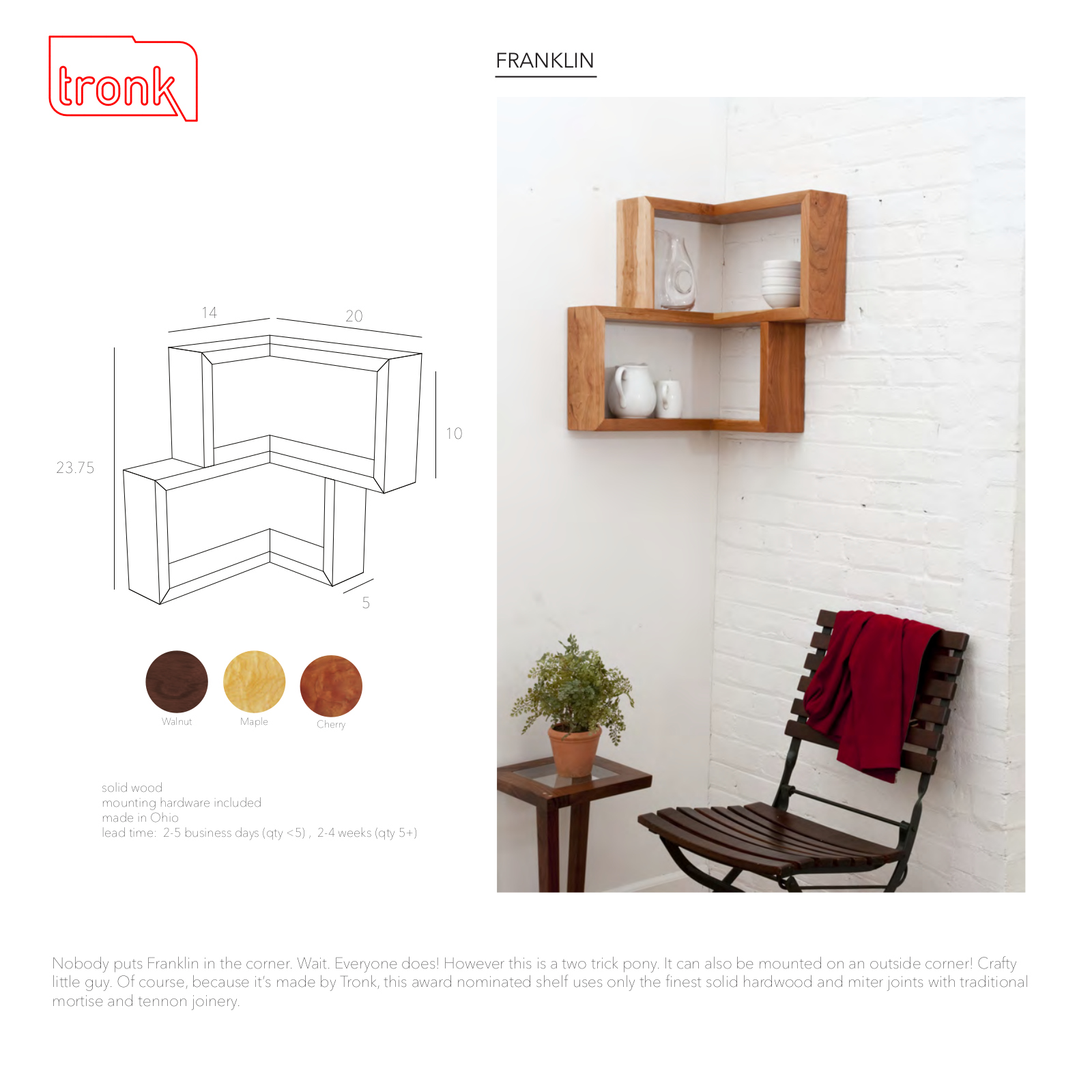Tronk Design ARON1003 Specifications - ManualMachine.com