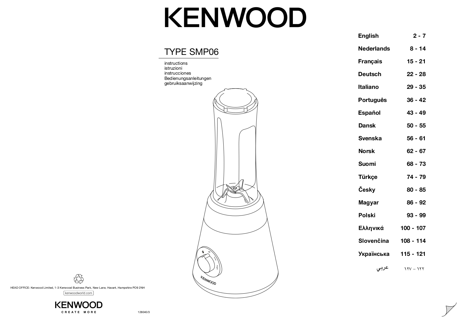 Kenwood SMP06 Instruction Manual