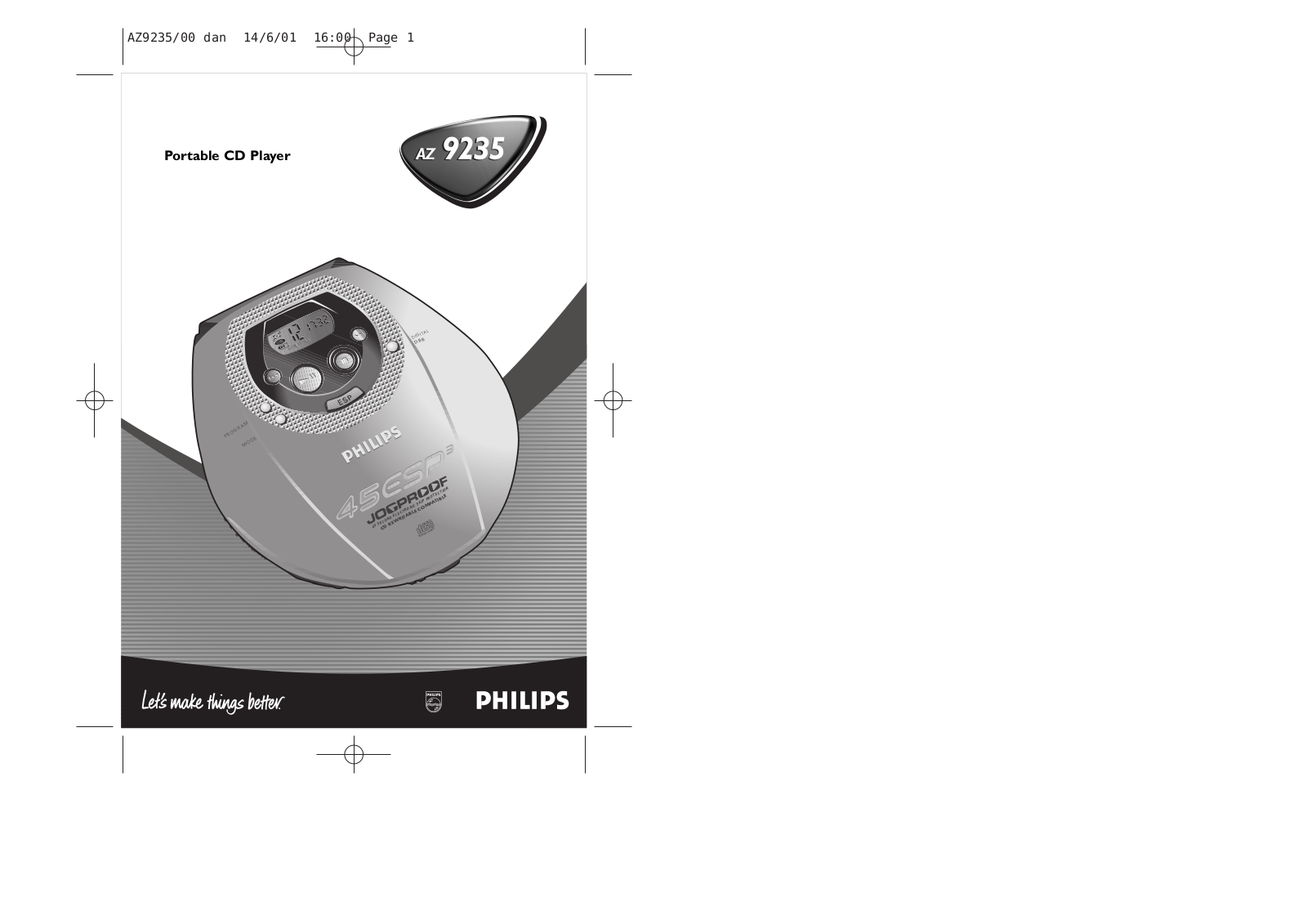 Philips AZ9235/00 User Manual