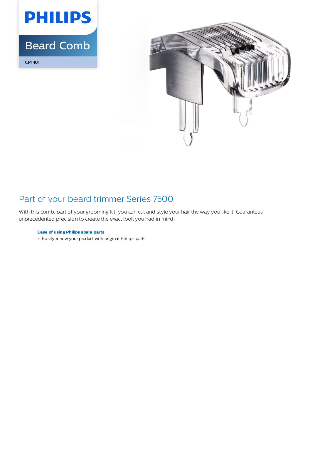 Philips CP1401/01 leaflet - ManualMachine.com