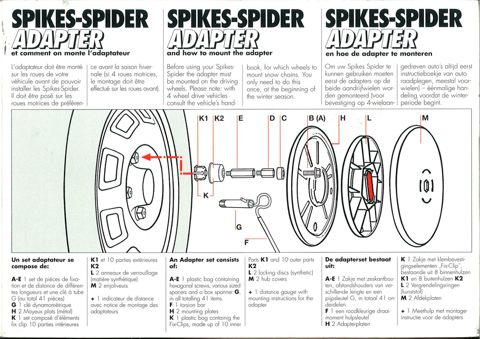 SPIKES SPIDER ADAPTER User Manual