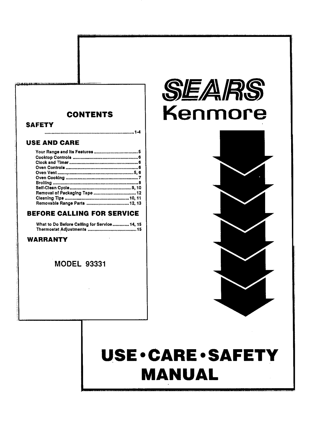 Kenmore 9119333190 Owner’s Manual