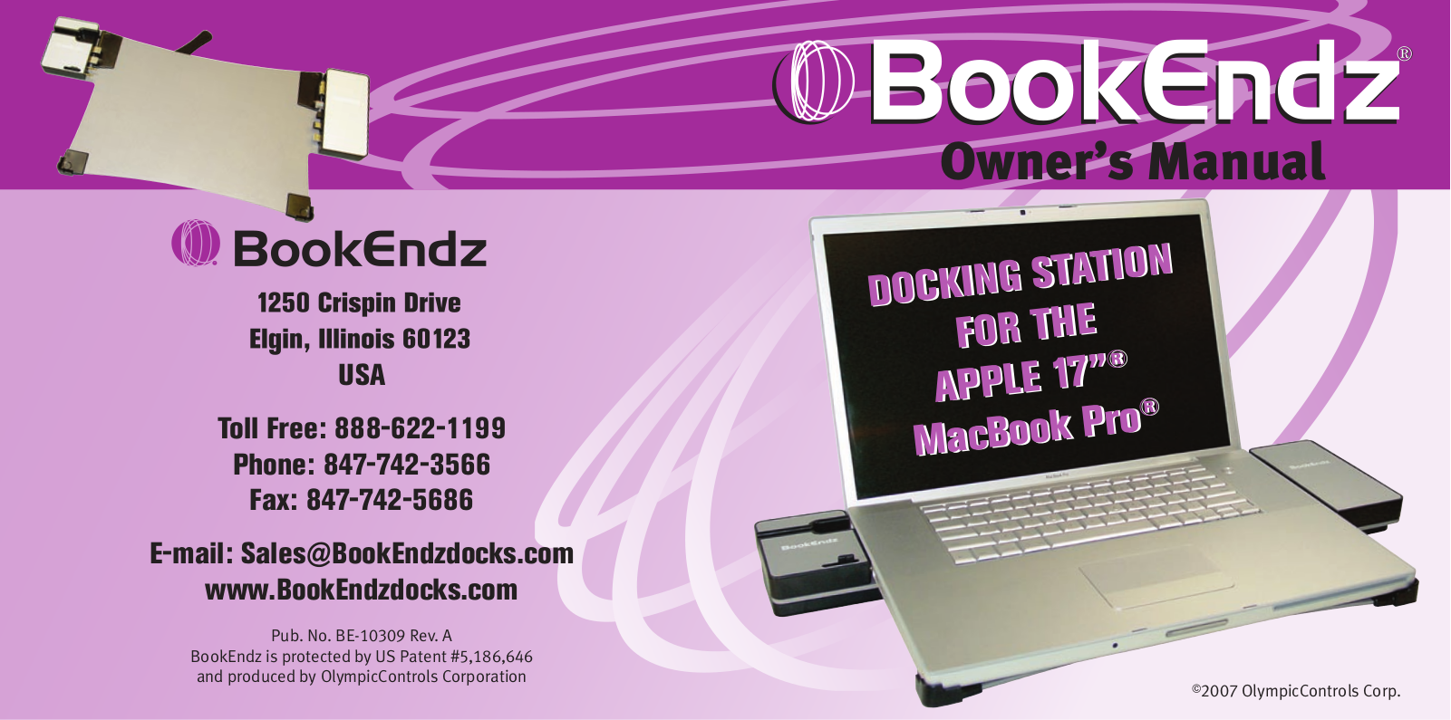Bookendz BE-MBP17, BE-10309 User Manual - ManualMachine.com