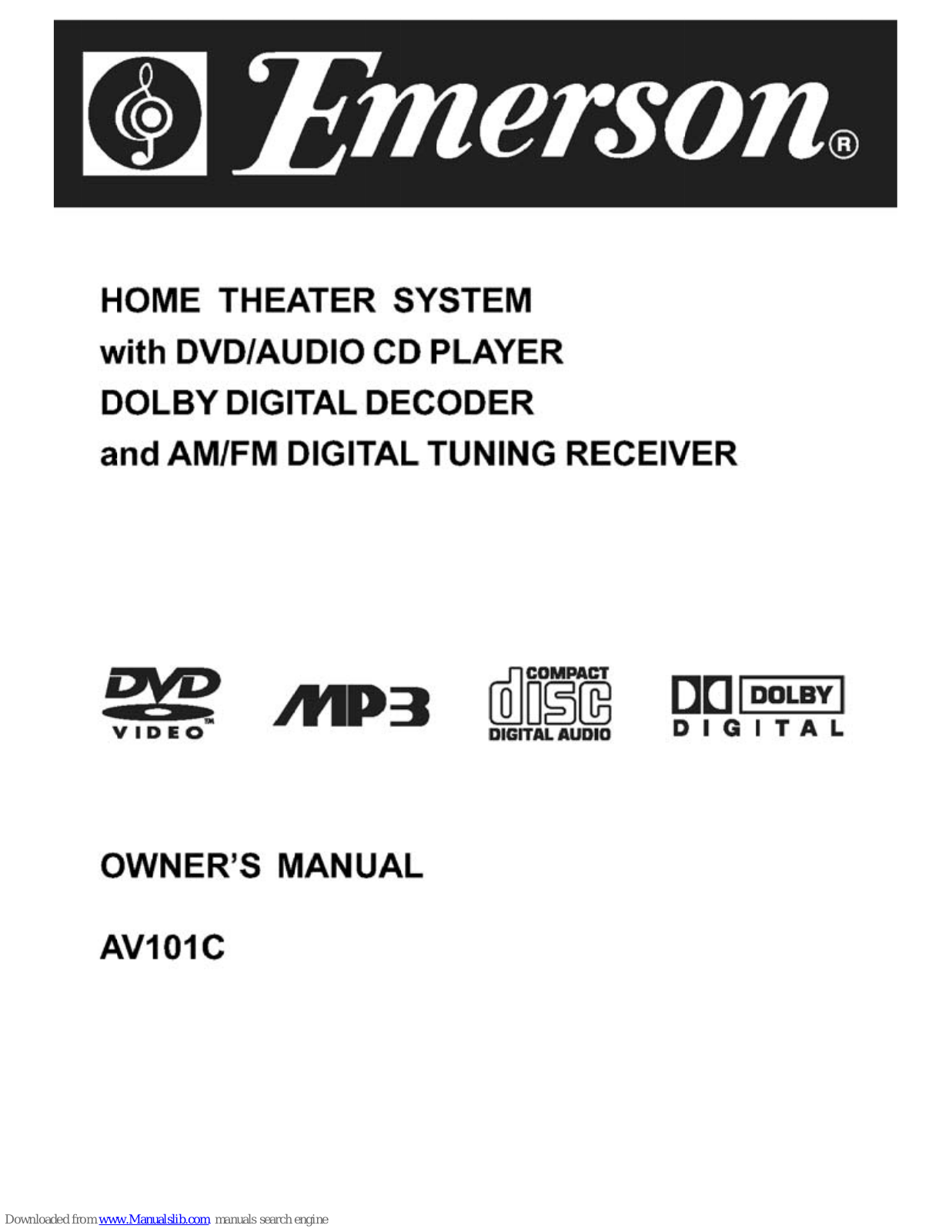 Emerson AV101C Owner's Manual