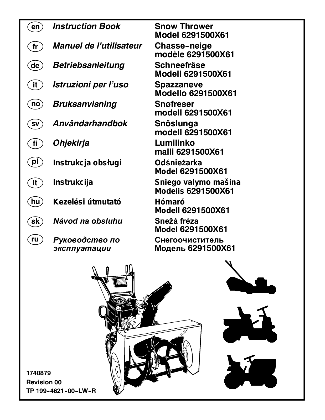 MURRAY 6291500X61 User Manual