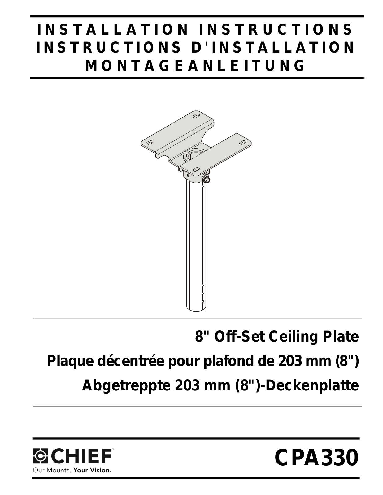 Chief CPA330 Installation Guide