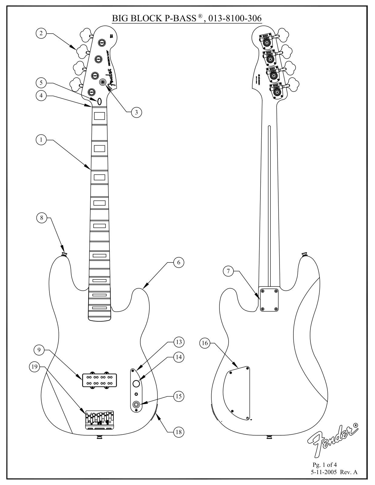 Fender Big-Block-P-Bass Service Manual