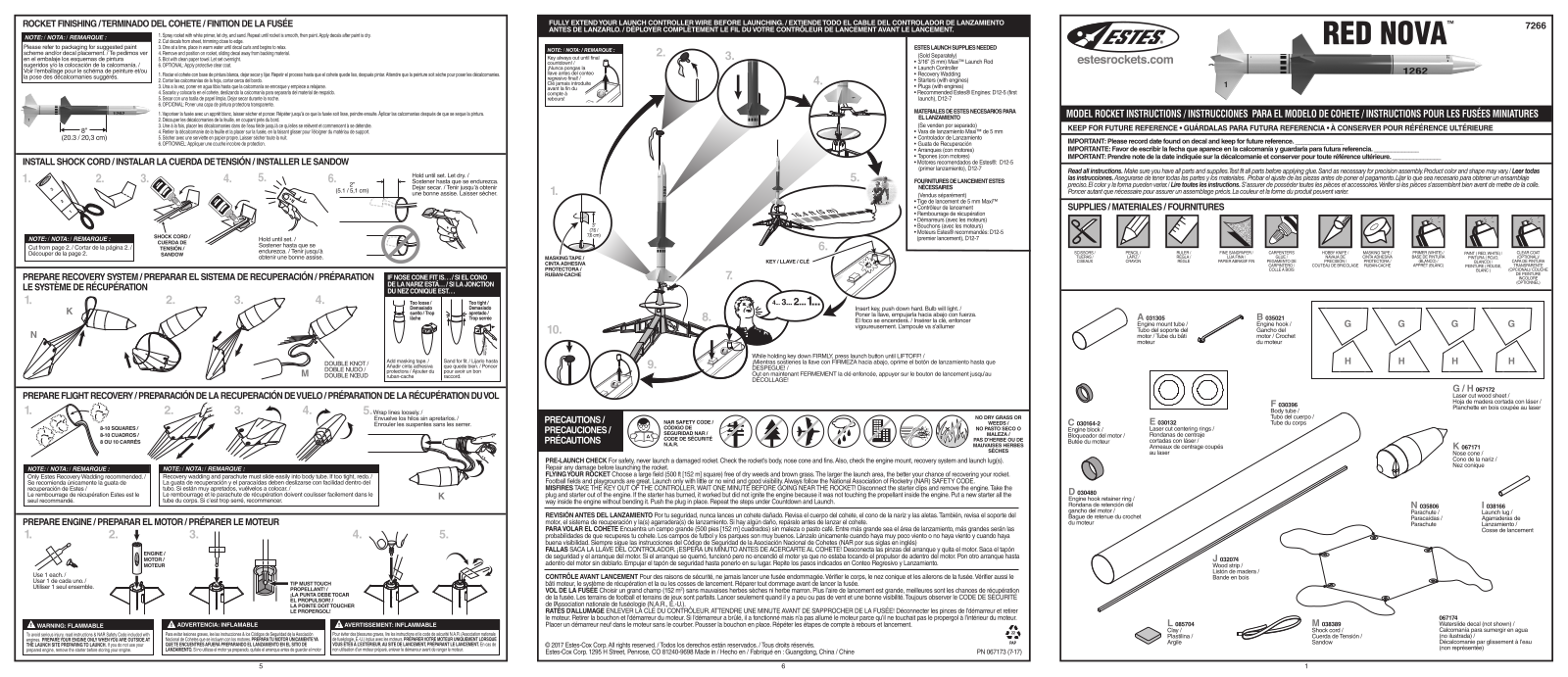 Estes Red Novam, 72661 User guide - ManualMachine.com