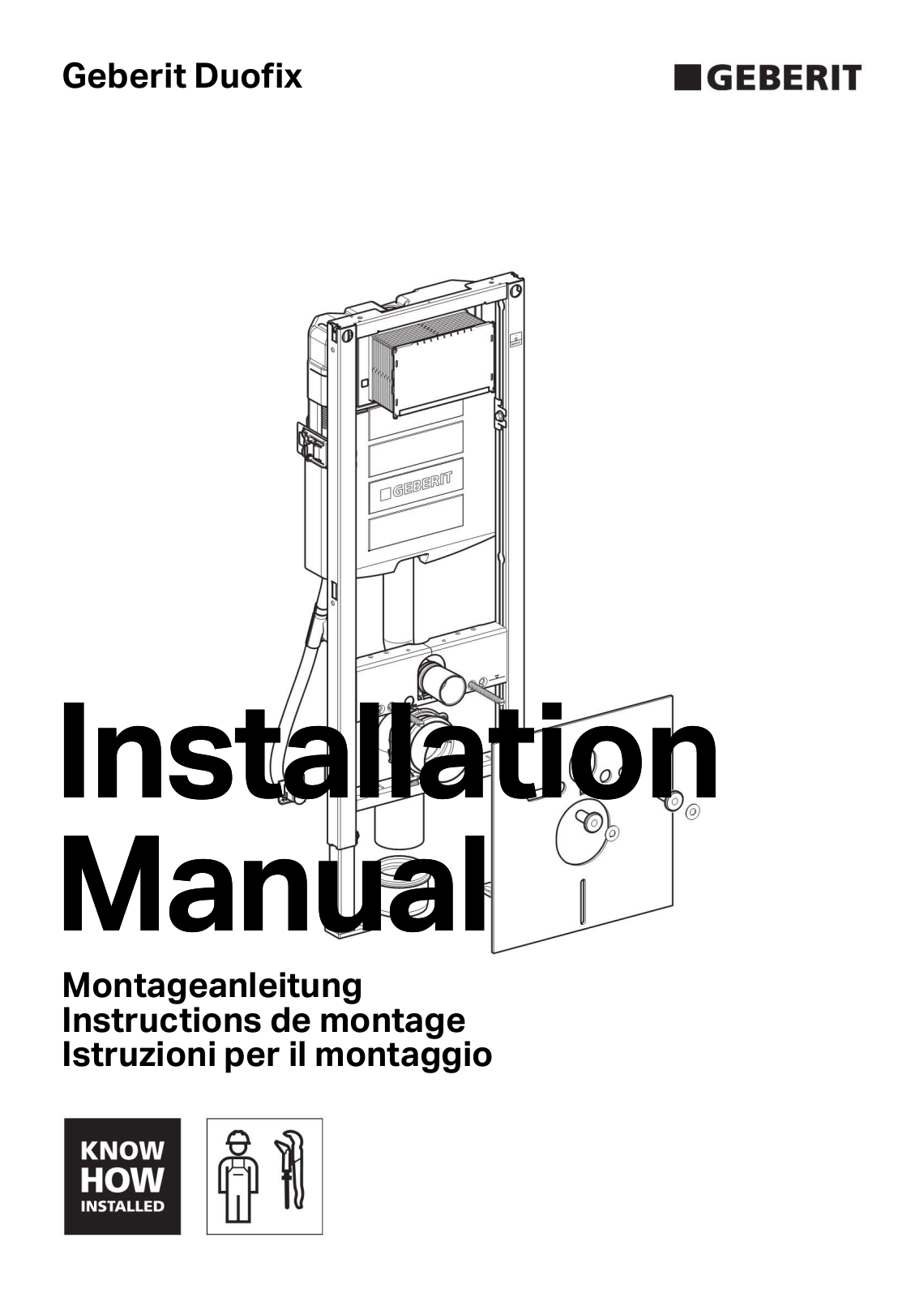 Geberit 111.361.00.5 Installation Manual