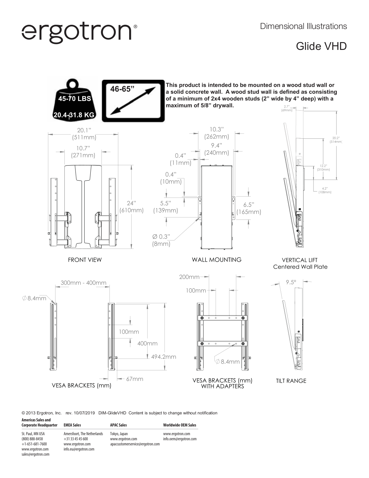 ERGOTRON ET 61-128-085 Datasheet - ManualMachine.com