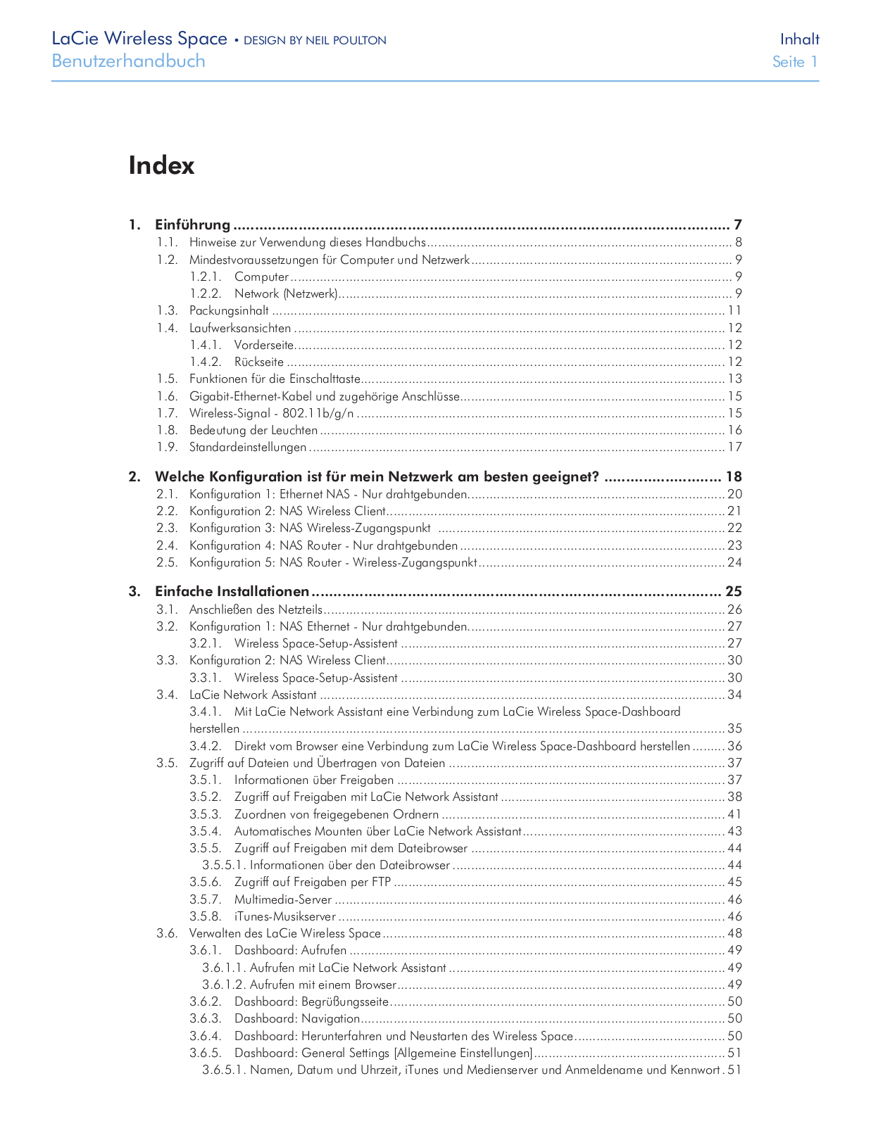 Lacie WIRELESS SPACE User Manual