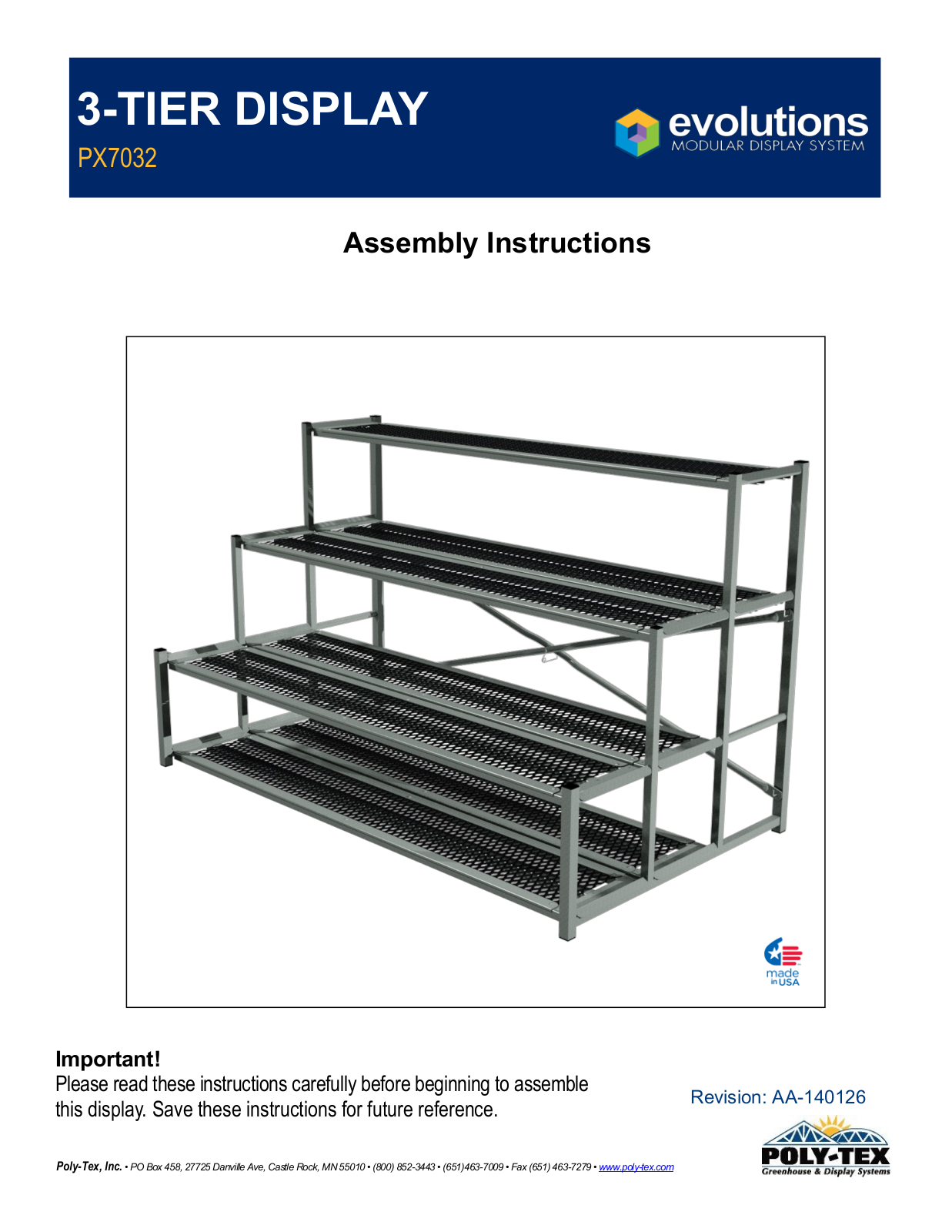 Poly-Tex PX7032 User Manual