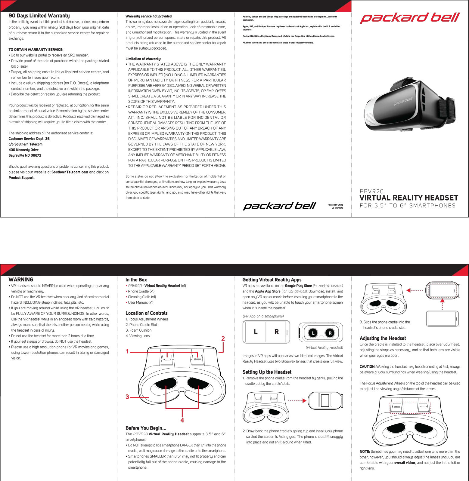 Packard bell PBVR20 User Manual