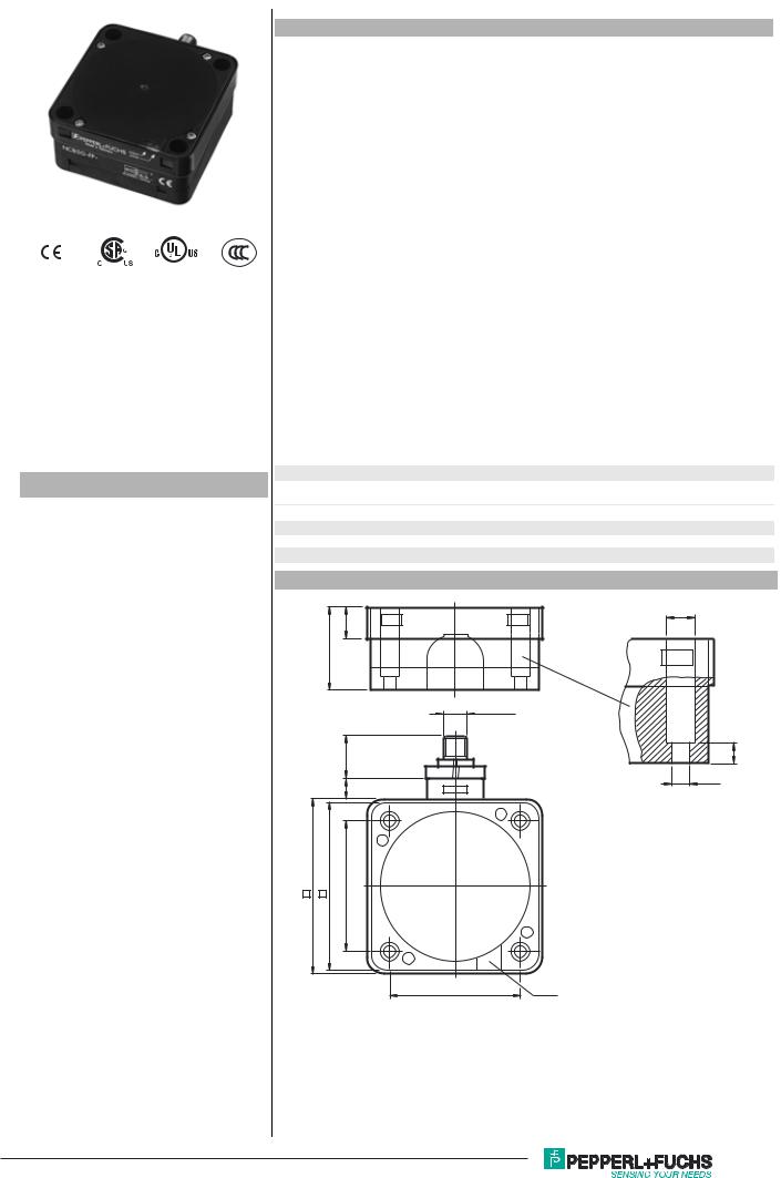 Pepperl Fuchs NCB50-FP-A2-C-P3-V1 Data Sheet