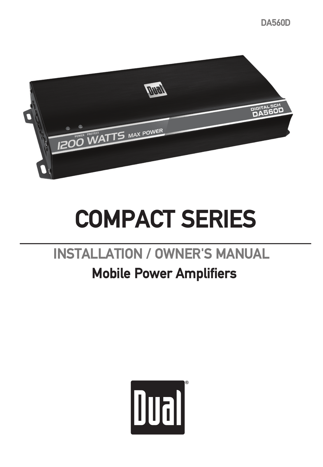 Dual DA560D User Manual