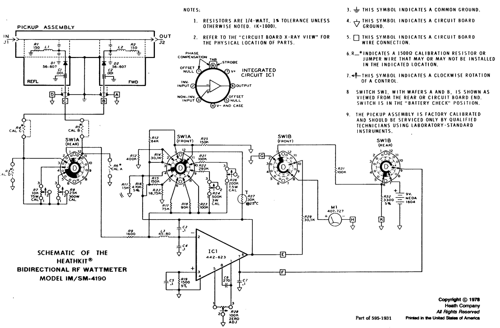 Heathkit IM-4190 Schematic