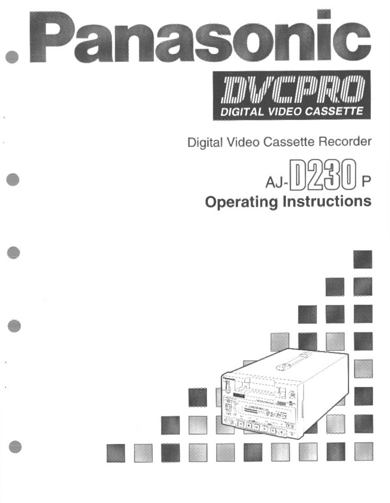 Panasonic AJ-D230 User Manual