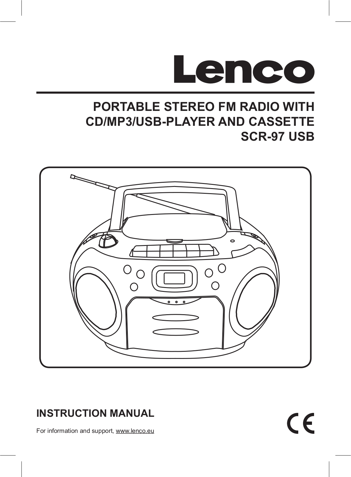 Lenco SCR-97 USB User Manual