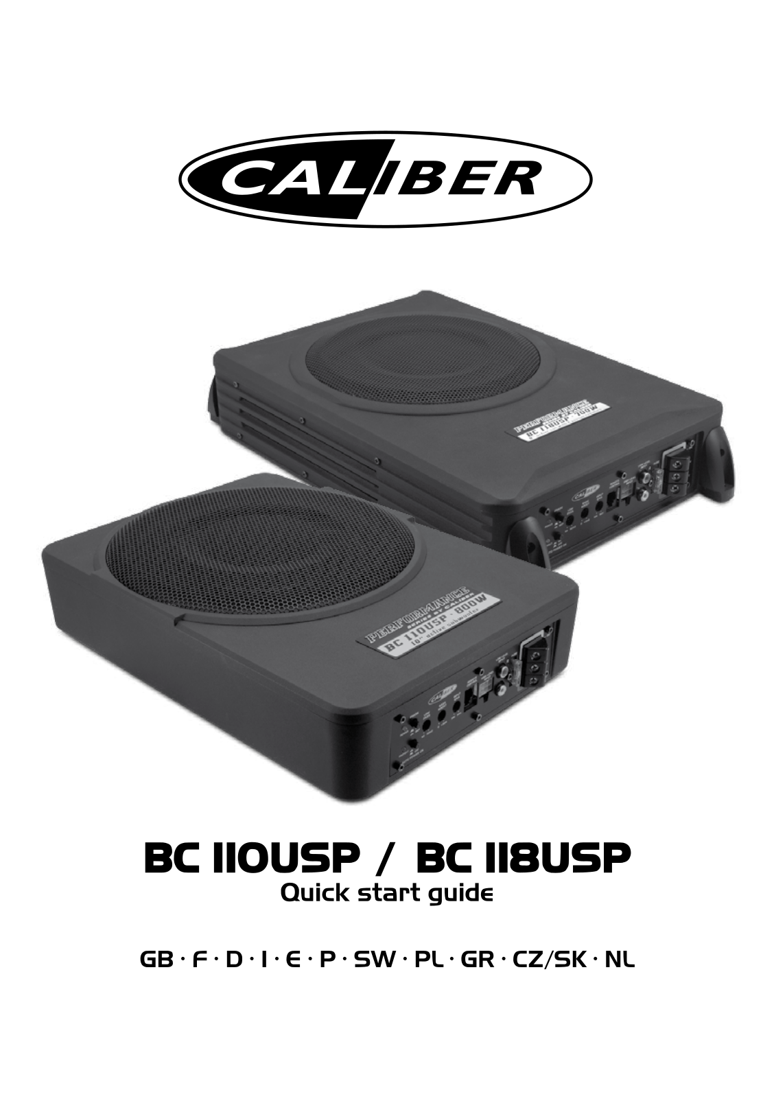 Caliber Audio Technology BC110USP, BC118USP Quick Start Guide