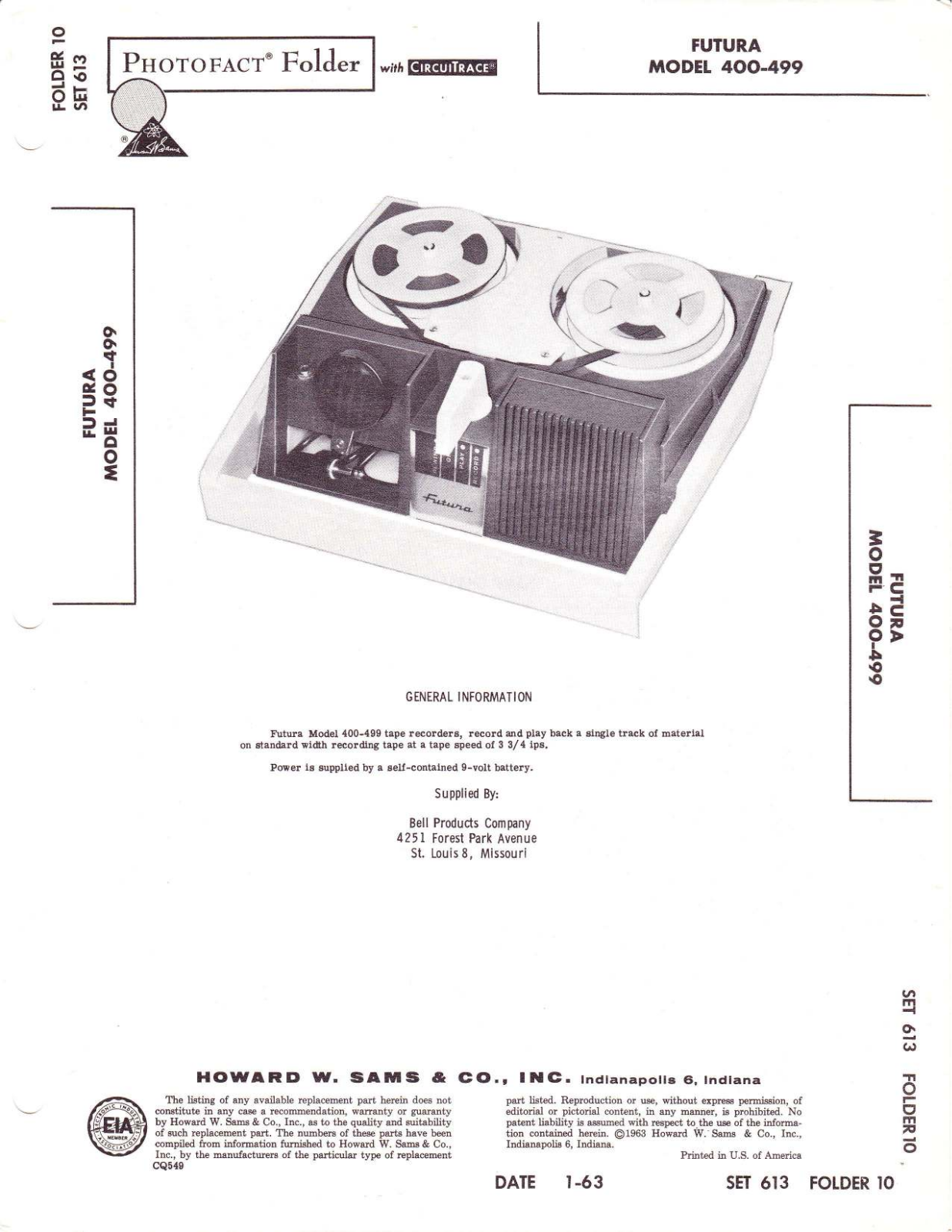Futura 400, 499 Schematic - ManualMachine.com