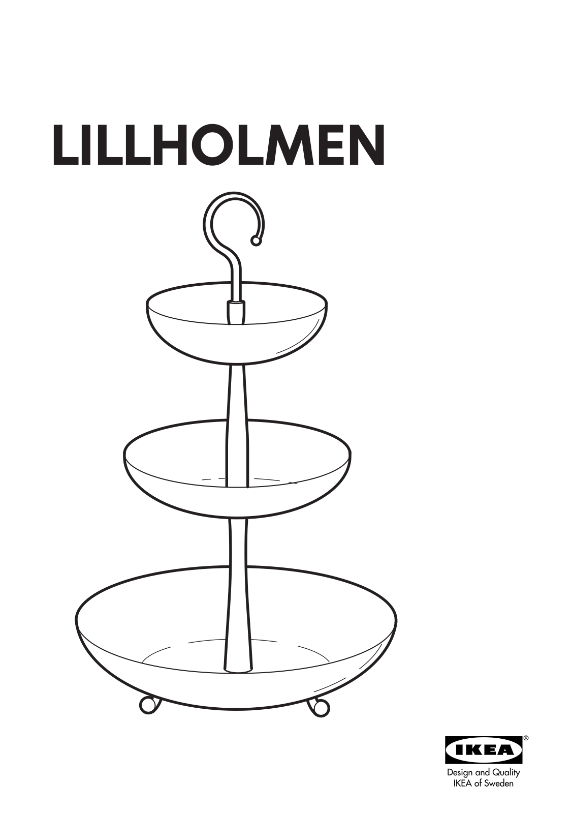 IKEA LILLHOLMEN ACCESSORY STAND Assembly Instruction