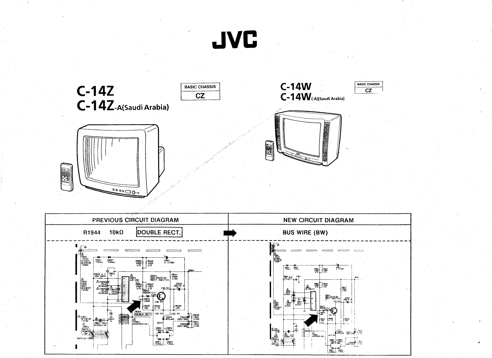 JVC C-14W, C-14Z Cirquit Diagram