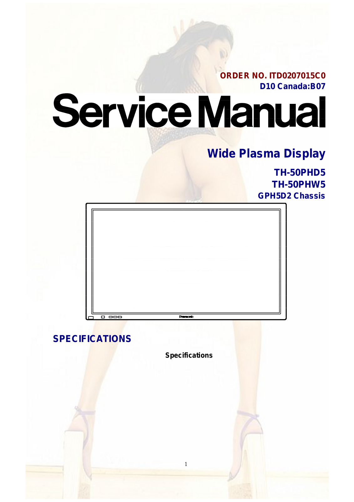 Panasonic th 50phd5 schematic