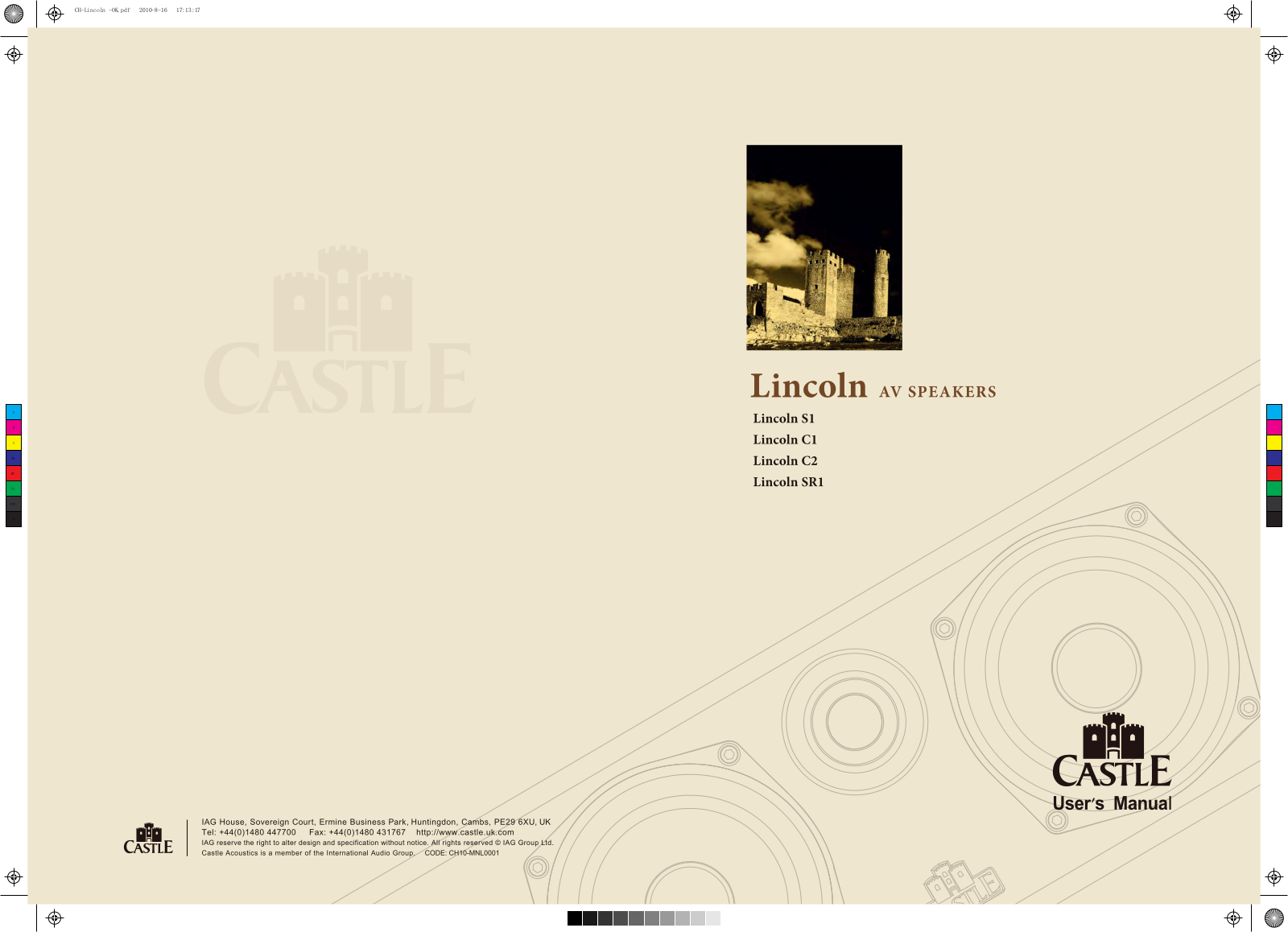 Castle Lincoln Sl, Lincoln Cl, Lincoln C2, Lincoln SR1 User guide - ManualMachine.com