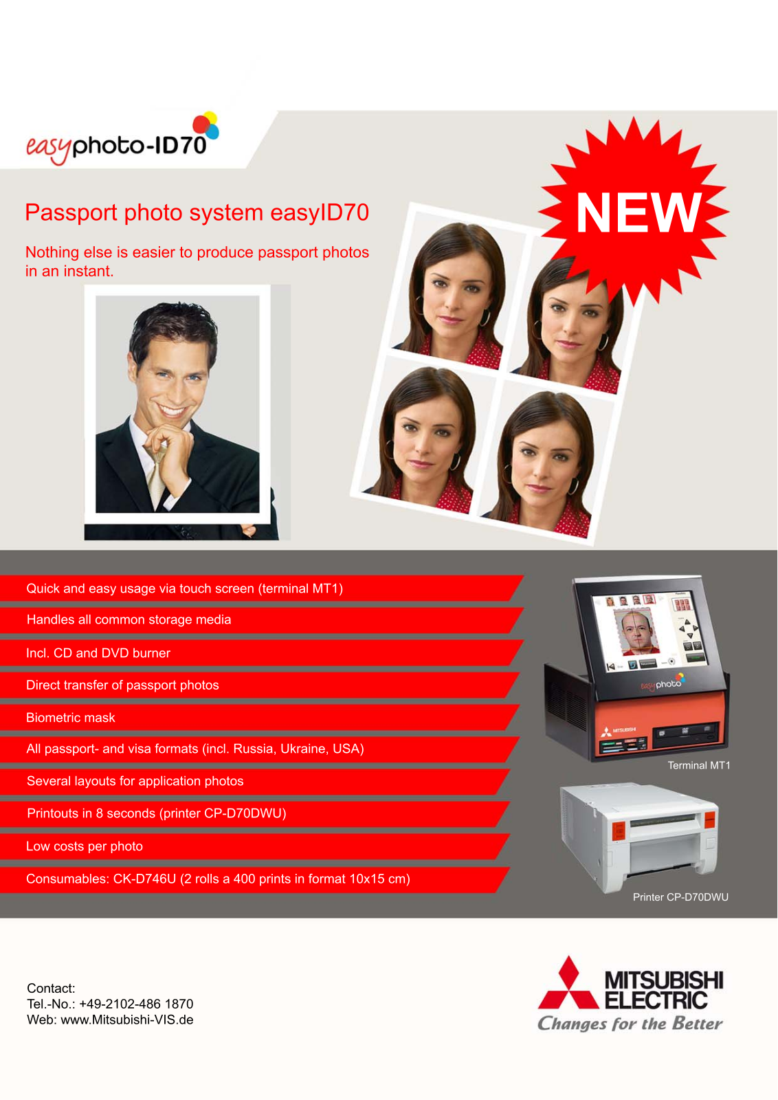 Mitsubishi EASYPHOTO ID70 DATASHEET