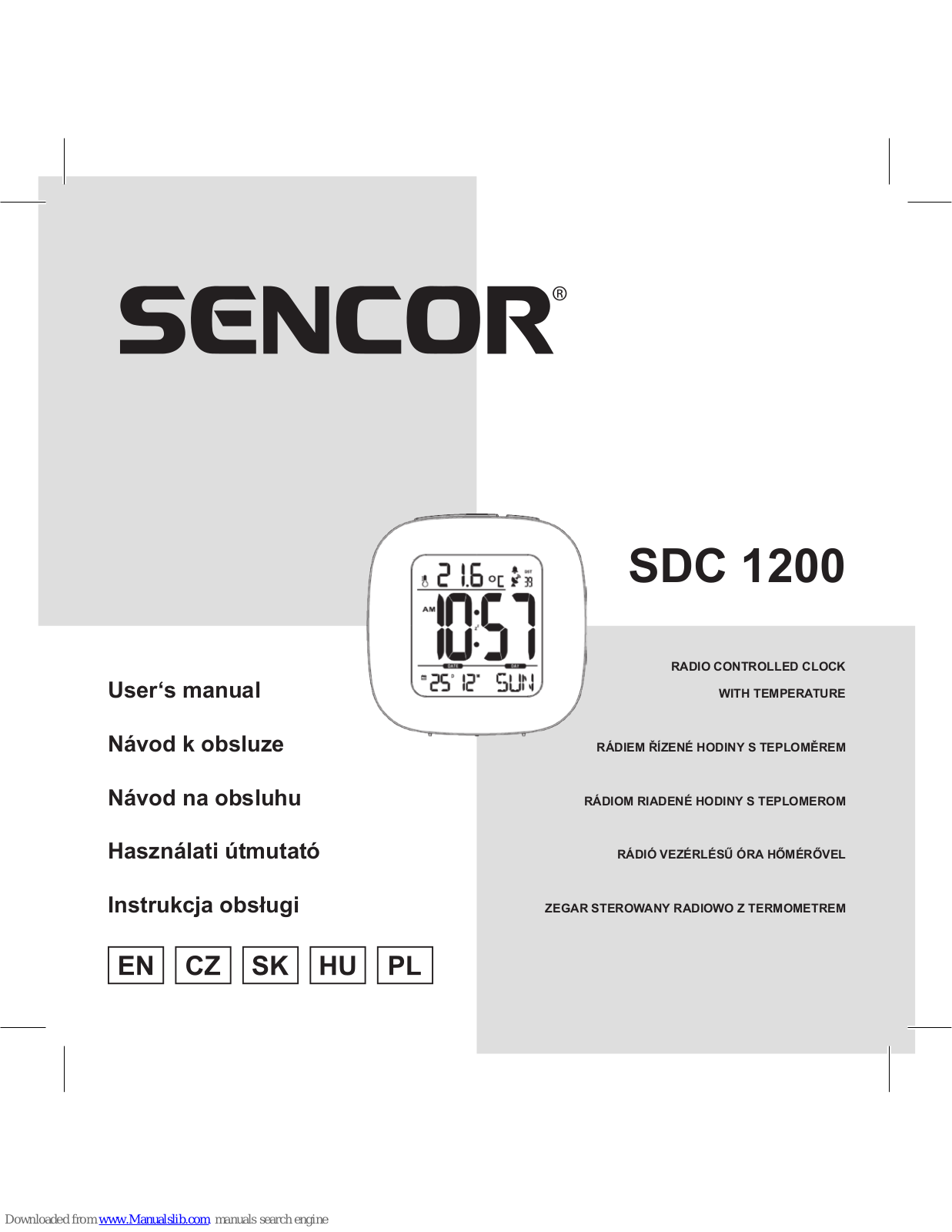 Sencor SDC 1200 User Manual - ManualMachine.com