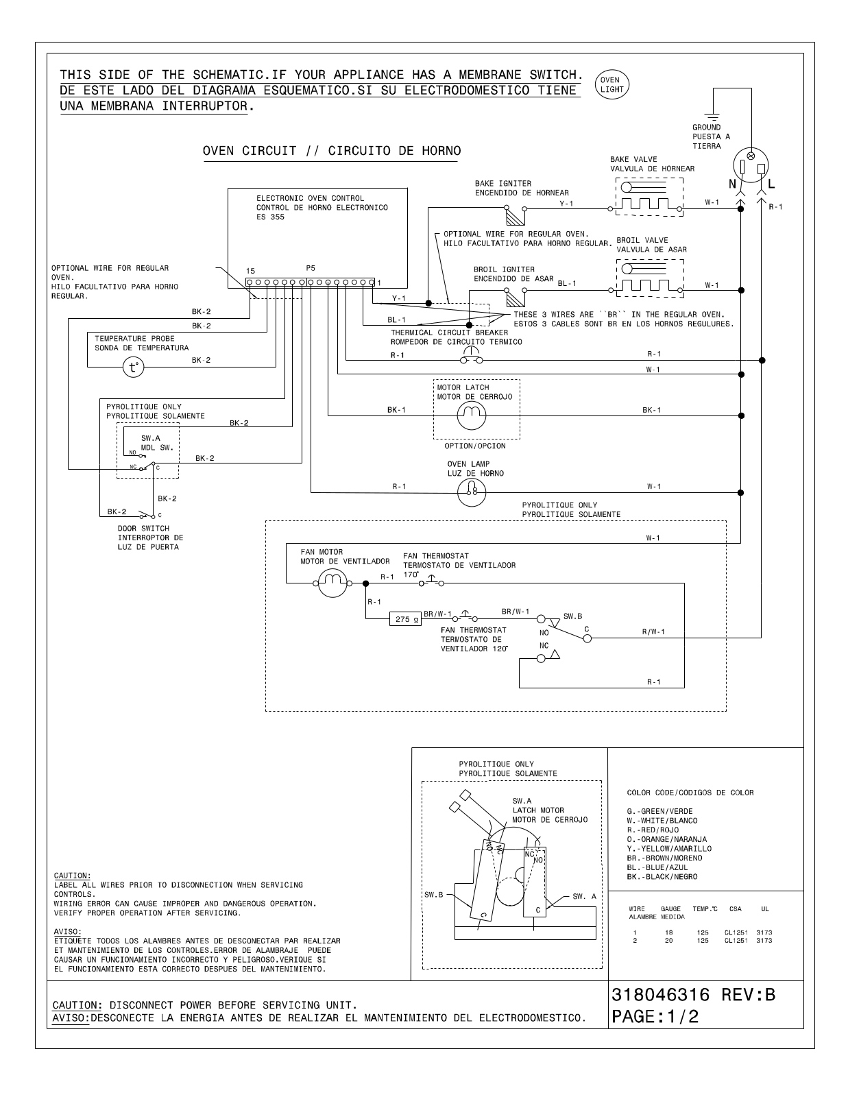 Frigidaire FGB24S5DCD Wiring Diagram