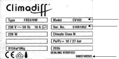 CLIMADIFF CV 182 User Manual