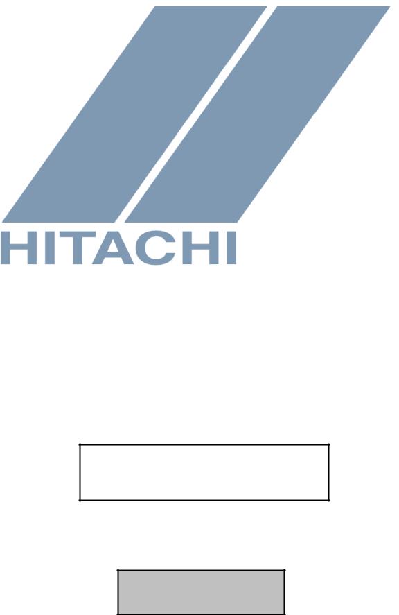 Hitachi L100-MFR2 Reference Guide