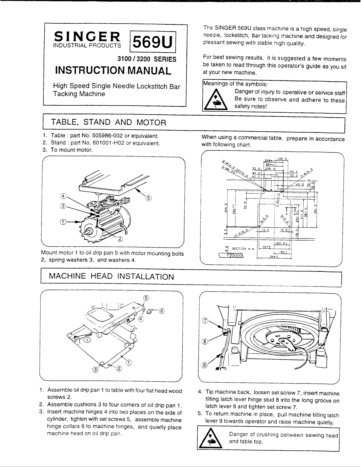 Singer 3200, 3100 User Manual