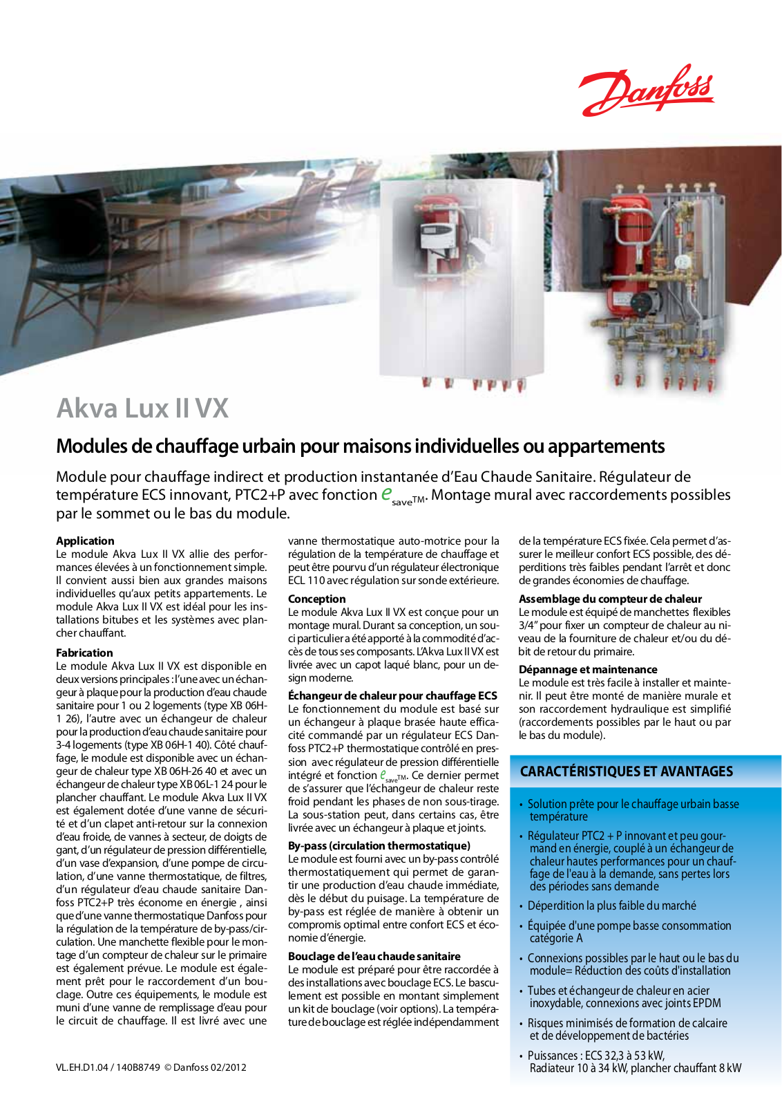 Danfoss Akva Lux II VX Fact sheet