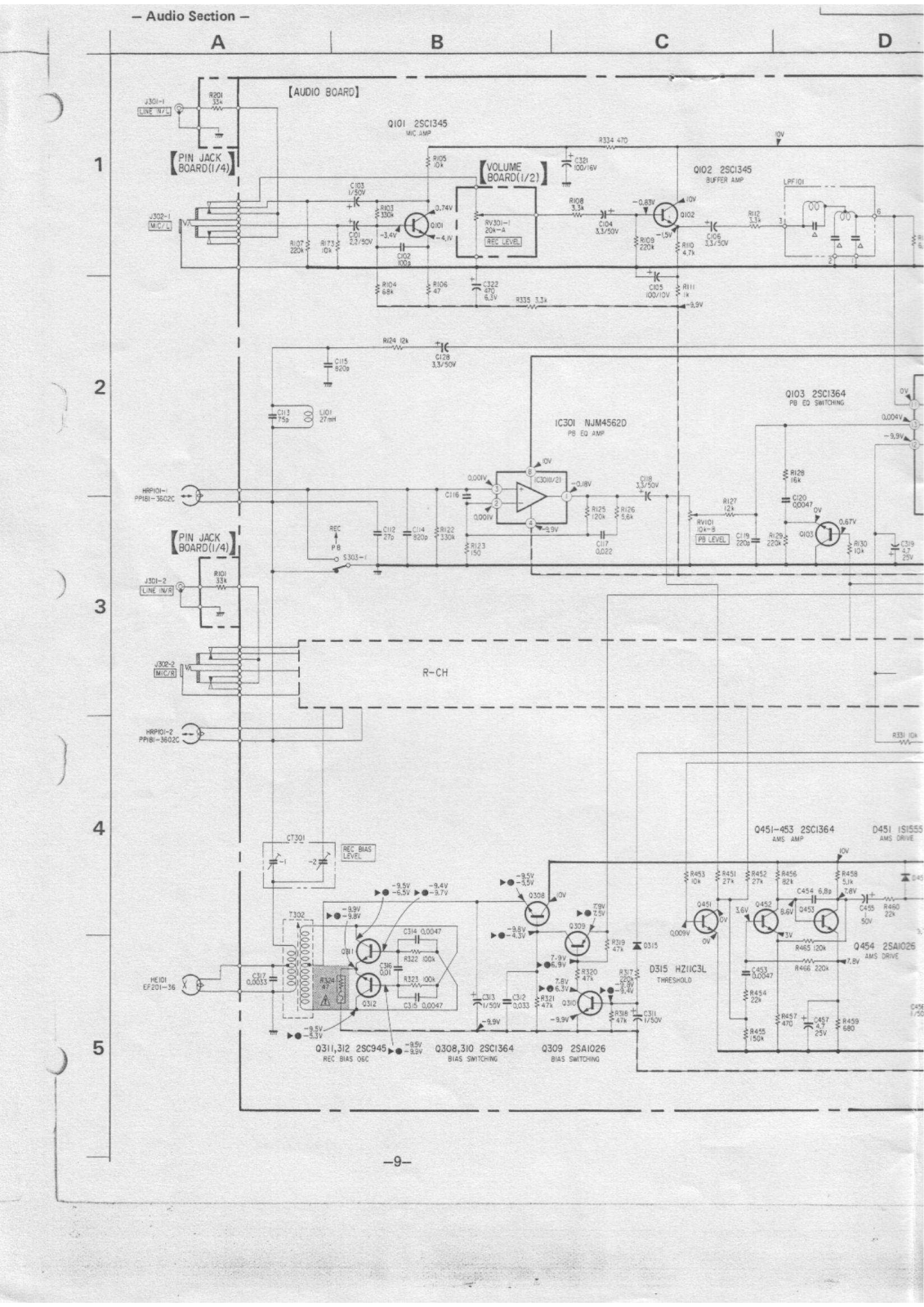 Sony TCFX-33 Schematic