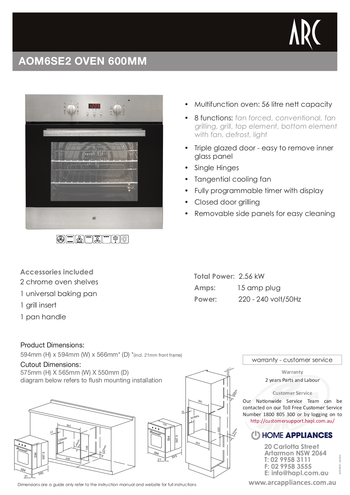 Arc AOM6SE2 User Manual