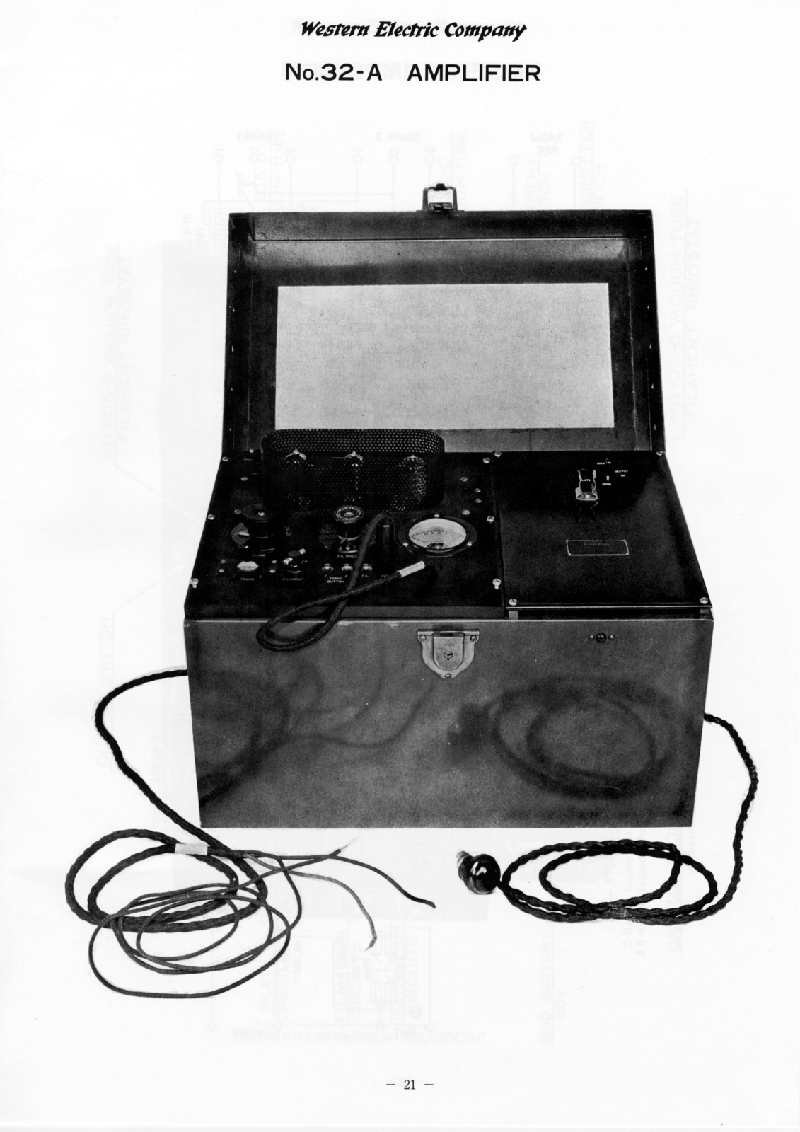 Western Electric 32-A Schematic