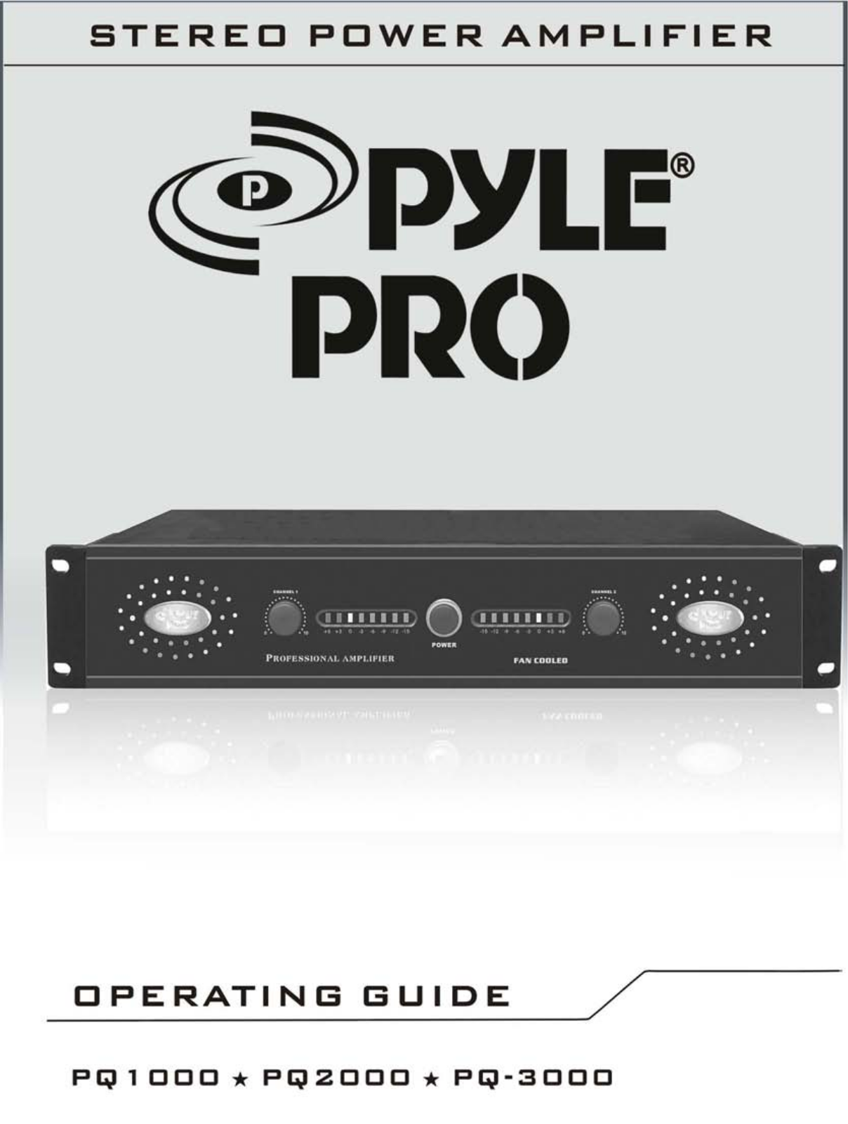 PYLE Audio PQ1000 User Manual