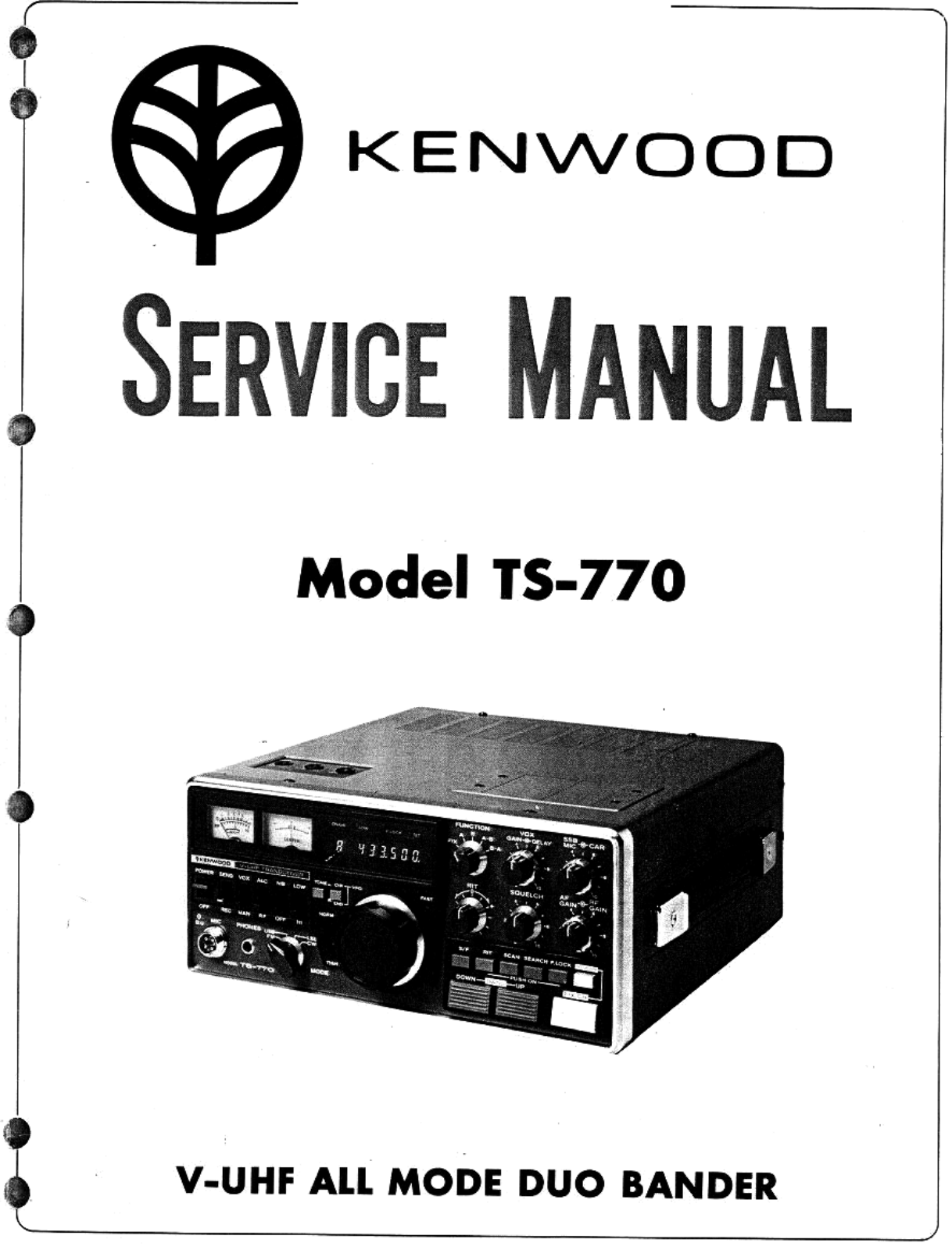 Kenwood TS-770 Service Manual