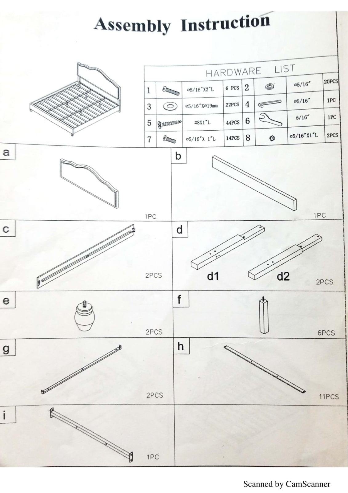 Charlton Home W000221682 Assembly Instruction