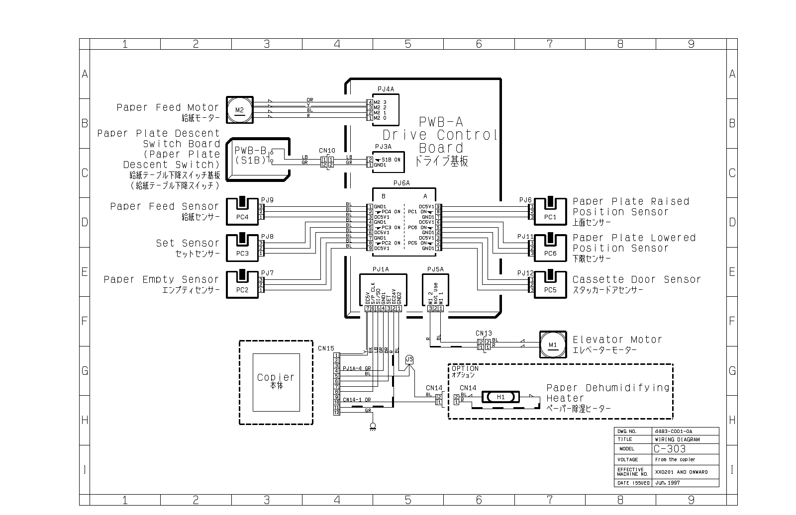 KONICA MINOLTA c303 Diagram