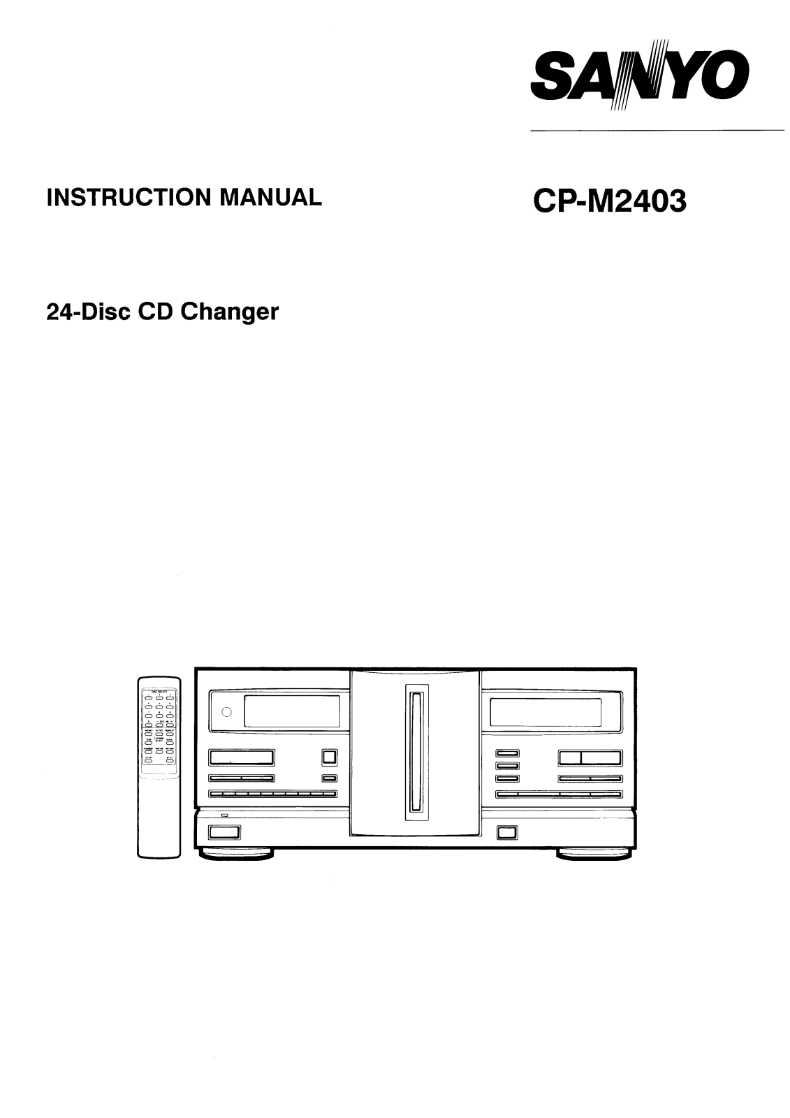 Sanyo CP-M2403 Instruction Manual