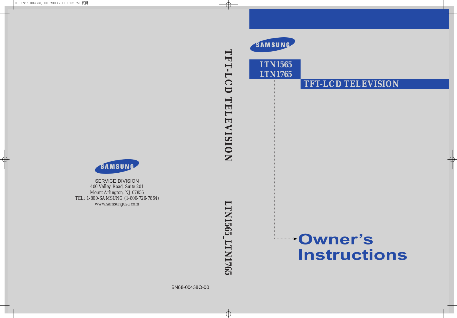 Samsung LTN1765, LTN1565 User Manual