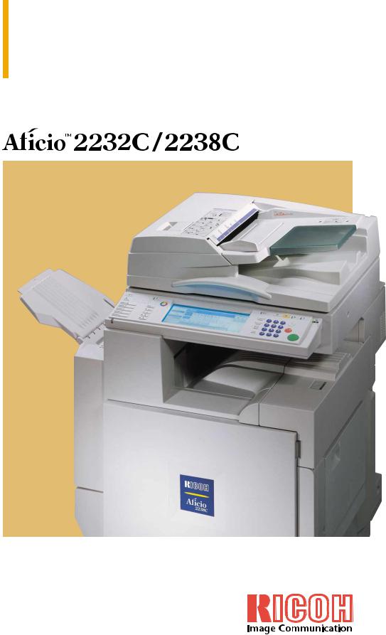 Ricoh AFICIO 2232C User Manual